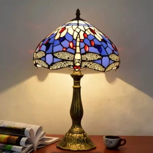 Tiffany Lamp Stained Glass Table Lamp Beautiful Artwork Turkish Style 20” Tall - Picture 1 of 4