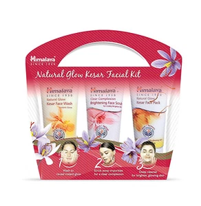 Himalaya Natural Glow Kesar Facial Kit - Facewash + Scrub + Face Pack-50g Each - Picture 1 of 7