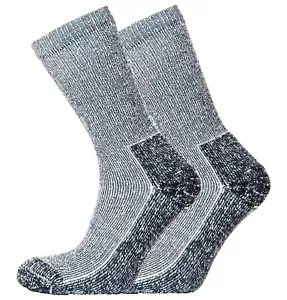 HERITAGE SOCKS Horizon Coolmax Outdoor Black Marl Unisex 5/8 - 2Pairs - Picture 1 of 1