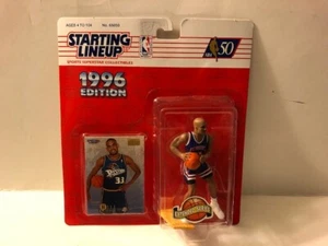 1996 Kenner Startaufstellung Grant Hill Basketball Spielzeug Ft Wayne Pistons MOC  - Bild 1 von 6