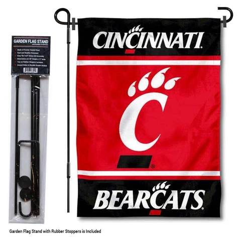 Cincinnati Bearcats Garden Flag and Yard Stand Cover