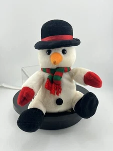 Vintage Ho Ho Bohne Rehbock Plüschtier Weihnachten Schneemann Beanie Sears 7 Zoll - Bild 1 von 8