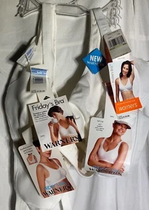 Vntg Warner's Friday's Soft Cup wire-free Bra Women's White. 36B - Picture 1 of 102