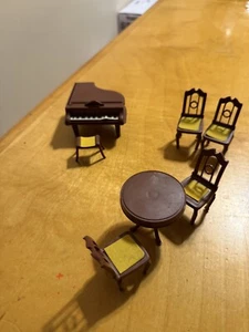 Vintage Puppenstube Möbel Set Jeanette Dark Jean Hoefler West Germany K1b - Bild 1 von 4