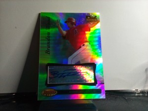 Brandon Wood 2007 bowmans best #73 Auto rookie