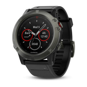 Garmin Fenix 5x Slate Gray Sapphire Heart Rate Monitor Multisport GPS Watches