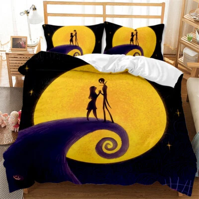 Juego completo de funda nórdica edredón cama king doble Pesadilla antes de Navidad Foto 1 de 4