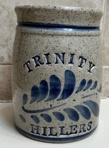 Washington, PA. Trinity High School Stoneware Jar. c1970's. TRINITY HILLERS. NoR - Picture 1 of 6