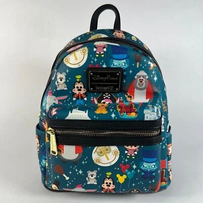 Loungefly Disney Parks Chibi Characters Attractions Mini Backpack Mickey Pretzel - Image 1 of 4