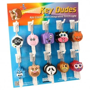 Funky Dudes Key Covers with Integrated Torch Light - Picture 1 of 15