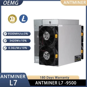 New BITMAIN Antminer L7 9500MH/S 3420W LTC/DOGE Miner - Picture 1 of 7
