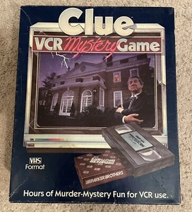 Vintage Clue VCR Mystery Game Parker Brothers 1985 VHS Board Game Missing Piece - Picture 1 of 4