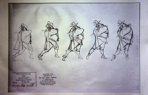 Pocahontas 1994 Production Governor Ratcliffe Model Cel SHEET ORIGNAL COPY #GB - Picture 1 of 2