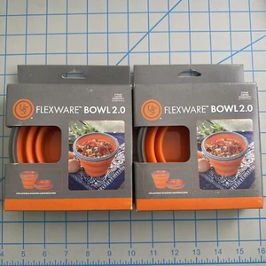2x 5'' UST Collapsible Heat Resistant BPA Free Silicone Survival Bowl Flexware - Picture 1 of 4