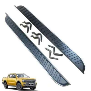 FOR FORD RANGER T9 2023+ OEM STYLE RUNNING BOARDS SIDE STEPS BLACK EDITION-PAIR - Picture 1 of 12
