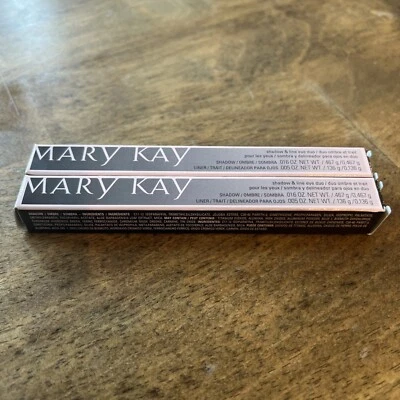 Mary Kay Shadow Line Eye Duo BALI BLUE Full Size 028401 - SET OF 2 - NEW IN BOX - Image 1 of 2