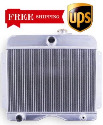 для грузовика Jeep Willys CJ3 CJ5 CJ6/1957-1964 1949-1964 3-рядный алюминиевый радиатор  - Изображение 1 из 4