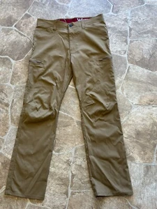 Wrangler Mens Tan Nylon Cargo Hiking Camping Pants 32/30 - Picture 1 of 10