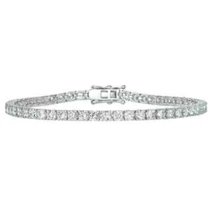1.50 Carat Natural Diamond Tennis Bracelet 14K White Gold 6.5 inch NEW - Picture 1 of 1