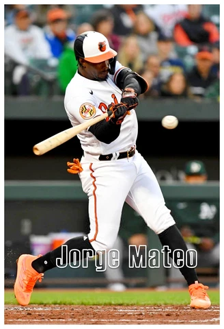 ORIOLES SHORTSTOP JORGE MATEO 13”x19" 2023 PHOTO POSTER Cover