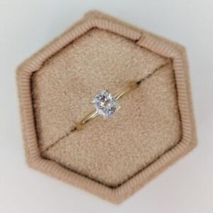 Cushion Cut 1.80 Carat Moissanite Engagement Ring Solid 18K Yellow Gold All Size
