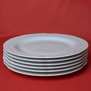 Royal Tettau Plaza Blanco 6x Plato de Comedor Plato Plano 25 cm Porcelana - Imagen 1 de 3