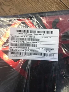 HP Omen Encoder Swiss Gaming Keyboard-6YW76AA#UUZ New Sealed - Picture 1 of 11