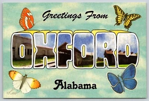 Saludos de postal de mariposas grandes de Oxford Alabama - Imagen 1 de 2