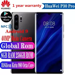 HUAWEI P30 Pro VOG-L29 8GB RAM 128/256GB Dual Sim Android Unlocked New CellPhone - Picture 1 of 31