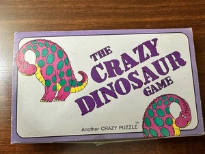 Vintage The Crazy Dinosaur Game Card Matching Puzzle Price Stern Sloan RARE 80s - Picture 1 of 4