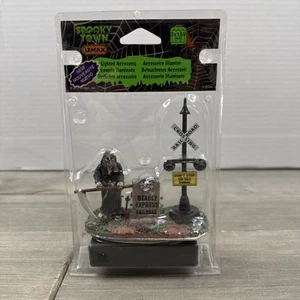 Accessorio illuminato Lemax Spooky Town Deadly Express Railroad nuovo sigillato - Foto 1 di 6