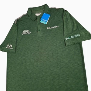 Columbia Neu mit Etikett Tour Issued Poloshirt Herren 2XL XXL Boo Weekly grün PGA Golf neu - Bild 1 von 15