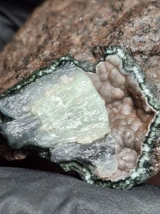 Botryoidal Greenstone Isle Royale Michigan Chlorastrolite Matrix Basalt Prehnite - Picture 1 of 10