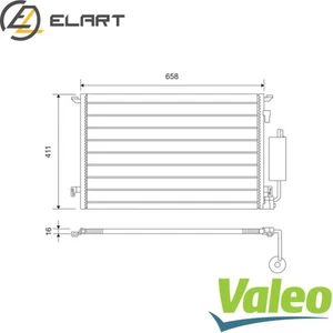 CONDENSER AIR CONDITIONING 817648 FOR OPEL VECTRA/GTS SIGNUM/Hatchback 2.2L 4cyl - Picture 1 of 8