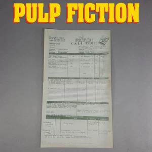 Pulp Fiction Movie Used Call Sheet - Butch & Fabian in Motel 12, Tarantino Prop - Picture 1 of 15