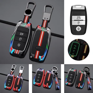 Zinc Alloy Silicone Car Key Case Cover For Kia Picanto Optima Sedona Sportage K3 - Picture 1 of 13