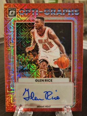 2022-23 帕尼尼 Donruss Optic Opti-Graphs Choice Prizm Glen Rice 签名 #OG-GRC  — 第 1/2 张图片