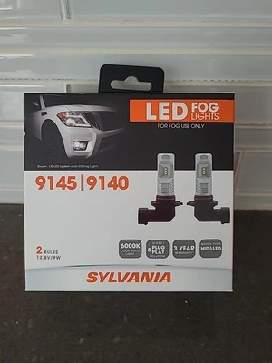New Sealed Sylvania LED Fog Lights 9145/9140 2 Bulb Pack - Image 1 of 4