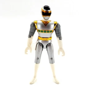 Vtg 1997 Power Rangers In Space Silver Ranger 4.75" Action Figure Loose Bandai - Picture 1 of 5