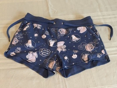 Pantalones Cortos Atléticos Disney Cenicienta Ropa de Dormir Azul Suave Talla XS  Foto 1 de 3