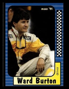 Ward Burton 1991 Maxx Racing Race Card #123 Henderson Motorsports *124 - Picture 1 of 2