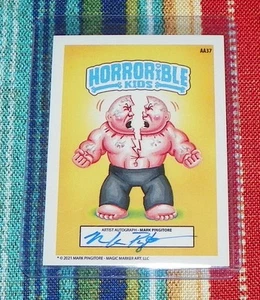 Horrorible Kids Series 6 Mark Pingitore Signed Card Auto AA37 Split - Picture 1 of 2
