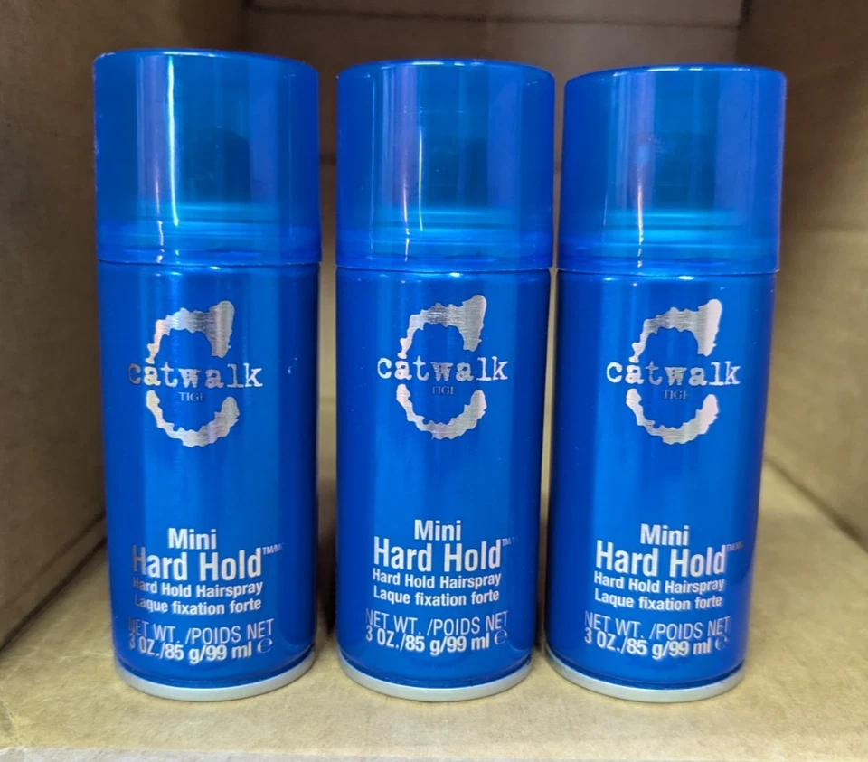 TIGI CATWALK MINI HARD HOLD FIRM HAIRSPRAY 3 OZ TRAVEL SIZE- 3 Pack - Image 1 of 1