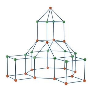 ¡Regalo de Navidad! Kit de construcción de fortaleza de tienda VEVOR para niños STEM juego de juguetes de construcción - Imagen 1 de 2