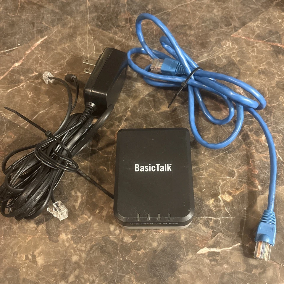 BasicTalk Home Phone Service VoIP Adapter Model HT701 - Image 1 of 2