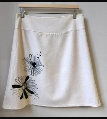 Rocha John Rocha wool blend skirt with floral embroidery – size 12 – very good - Image 1 of 4