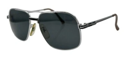 Vintage Sterling Optical HM Rufus Silver Pilot Japan Sunglasses W/ NEW LENSES! - Image 1 of 4