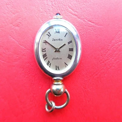 Pretty Reloj Bolsillo 'ZENTRA', Plateado - 0.800, Buen Estado y Funcionamiento Foto 1 de 4