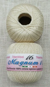 Gomitolo da 100 gr. FILO DI SCOZIA N°16 per lavori ad uncinetto "MAGNUM 100" - Foto 1 di 1
