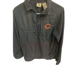 NFL Team Apparel Boys Size XL 14 16 Fleece Nylon Jacket Full Zip Coat Chicago Be - Picture 1 of 4